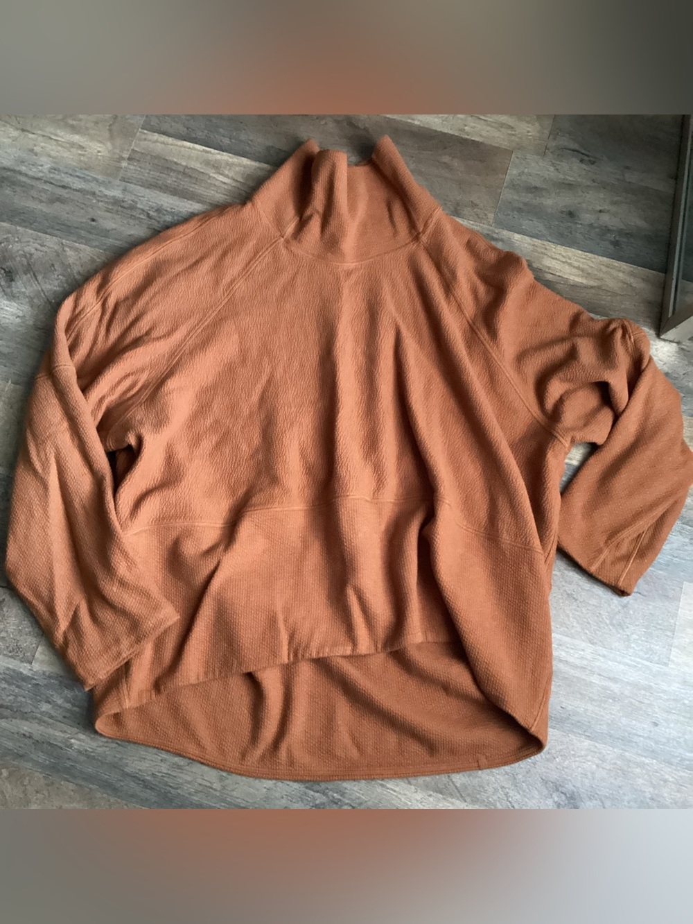 Lululemon Oversized Turtleneck Sweater in Burnt Orange